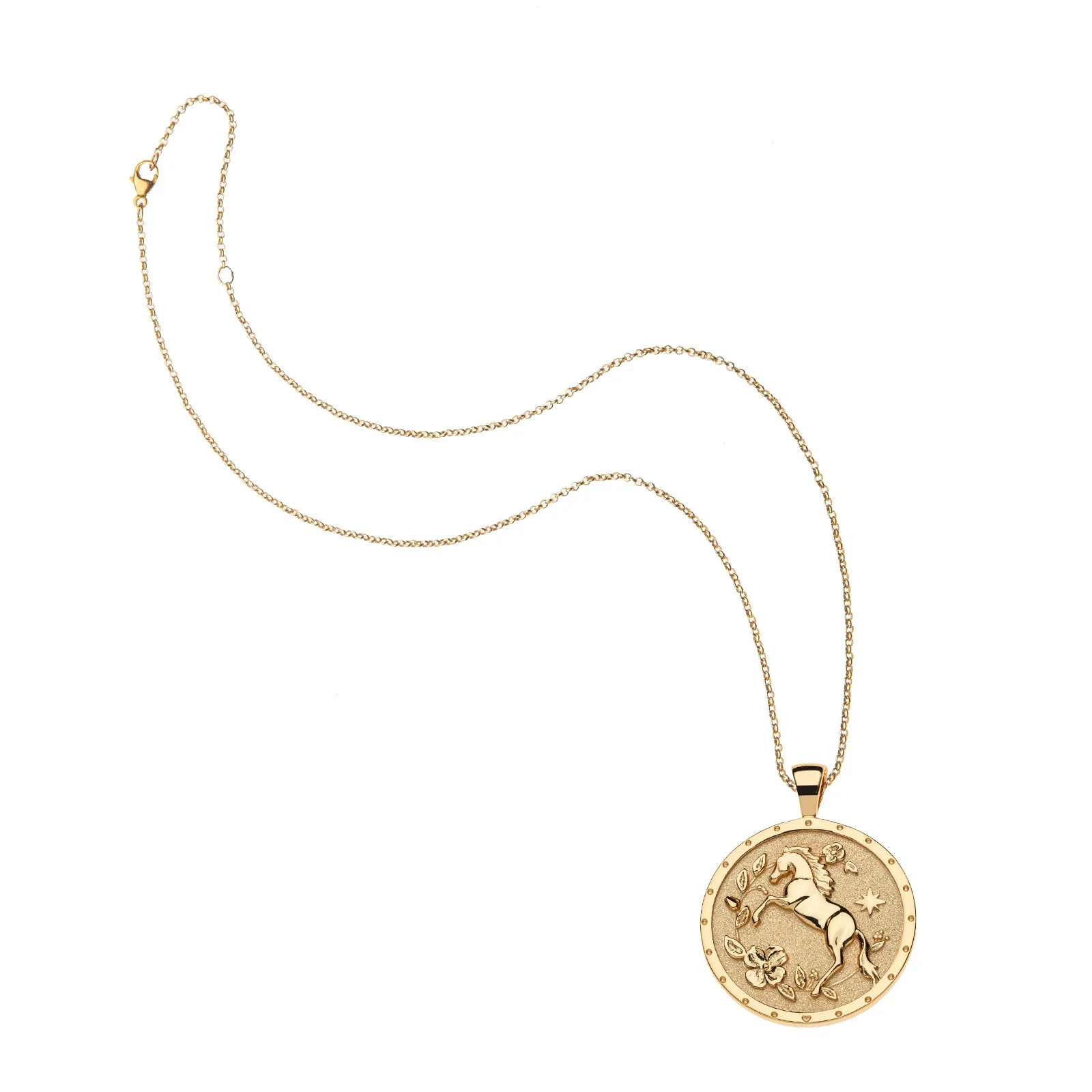 COURAGE Year of the Horse Pendant Coin | Jane Win