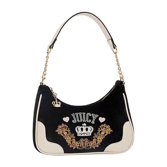 Juicy By Juicy Couture Retro Chic Shoulder Bag, Color: Liqorice Whte - JCPenney | JCPenney