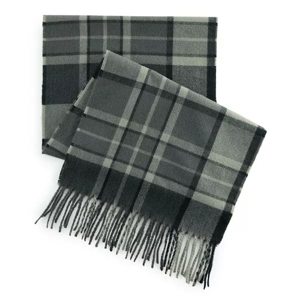 Women's Sonoma Goods For Life® Large Scale Brushed Plaid Scarf | Kohl's