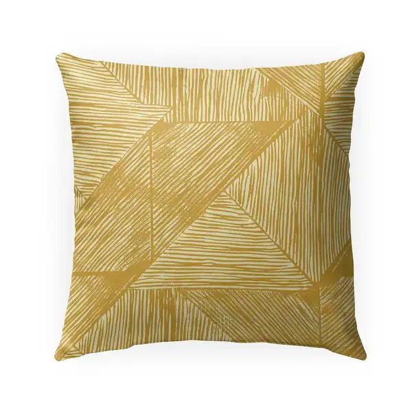 WOVEN BLOCK PRINT YELLOW Indoor|Outdoor Pillow By Becky Bailey | Bed Bath & Beyond
