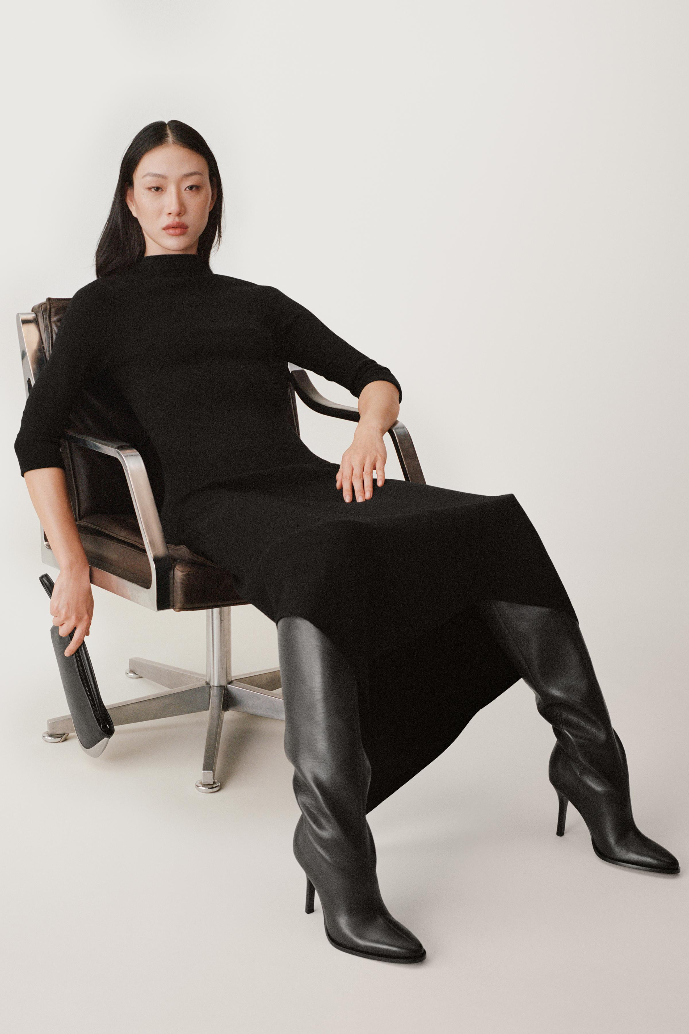 LEATHER KNEE-HIGH BOOTS 50th Anniversary | Zara US