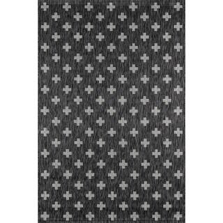 Umbria Charcoal 3 ft. 3 in. x 5 ft. Indoor/Outdoor Area Rug | The Home Depot