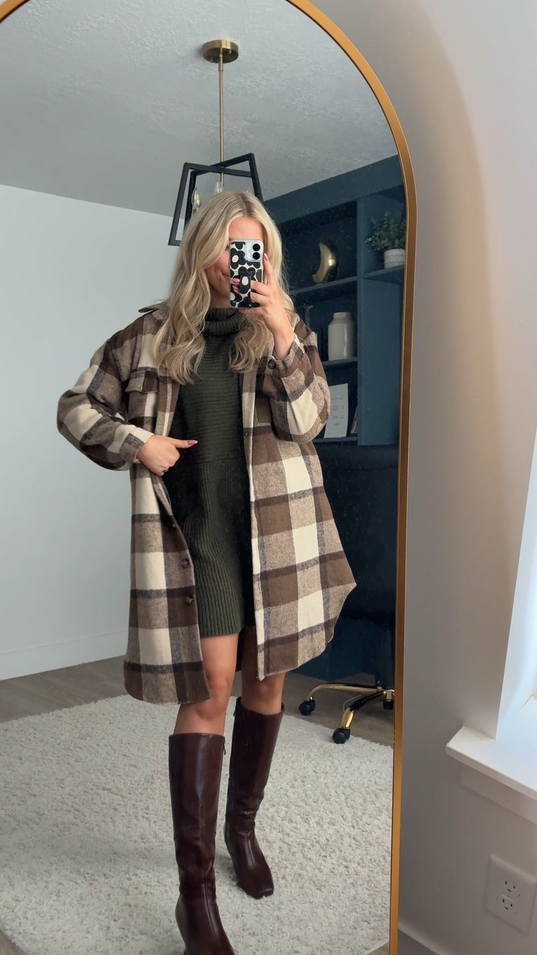 church outfit from last Sunday!

Sweater dress: wearing M
Shacket: wearing M
Boots: size up half 



#LTKSeasonal #LTKFindsUnder100