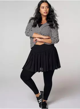 Mesh Active Skirt with Performance Legging | Torrid (US & Canada)