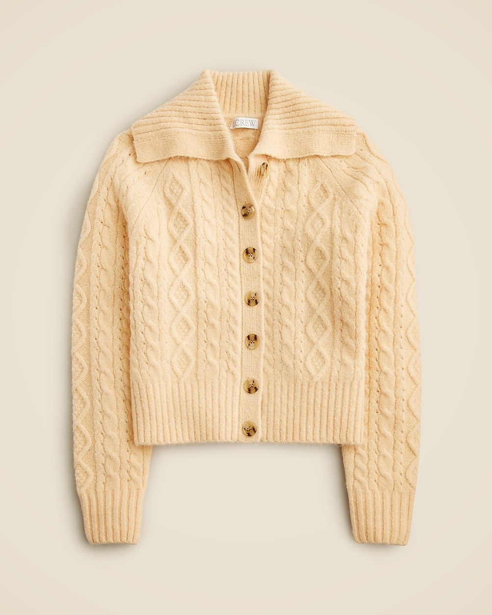 Collared cable-knit cardigan sweater | J. Crew US