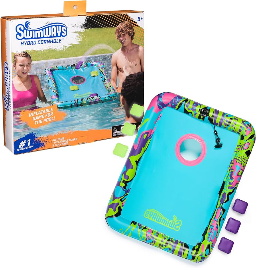 SwimWays Hydro Cornhole, Pool Toys for Kids and Adults, Cornhole Toss Game for Beach, Lake and Sw... | Amazon (US)