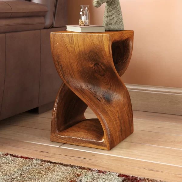 Pelley Solid Wood Abstract End Table | Wayfair North America