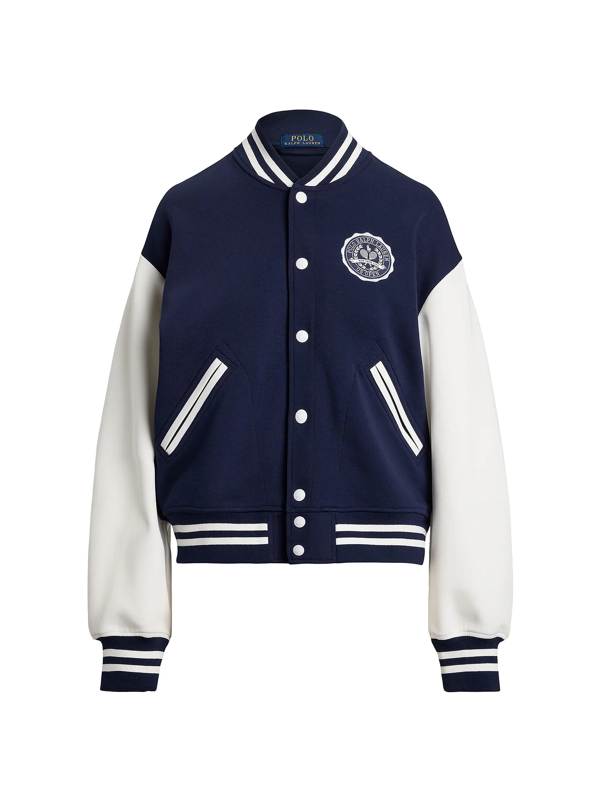 Polo Ralph Lauren US Open Jacquard Baseball Jacket | Saks Fifth Avenue | Saks Fifth Avenue