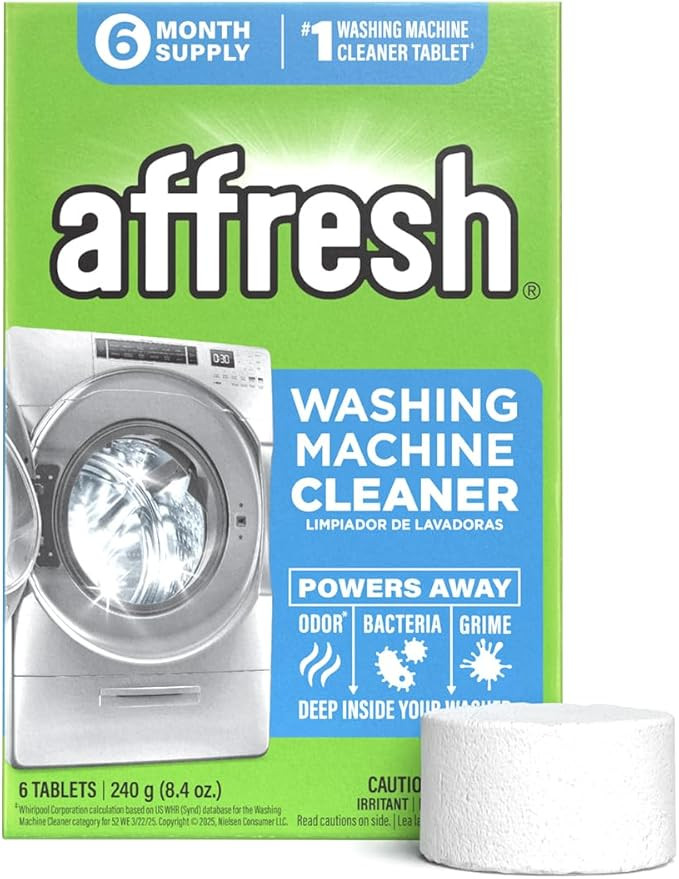 Affresh Washing Machine Cleaner, Helps Power Away Odor Causing Bacteria & Grime Deep Inside Pump,... | Amazon (US)