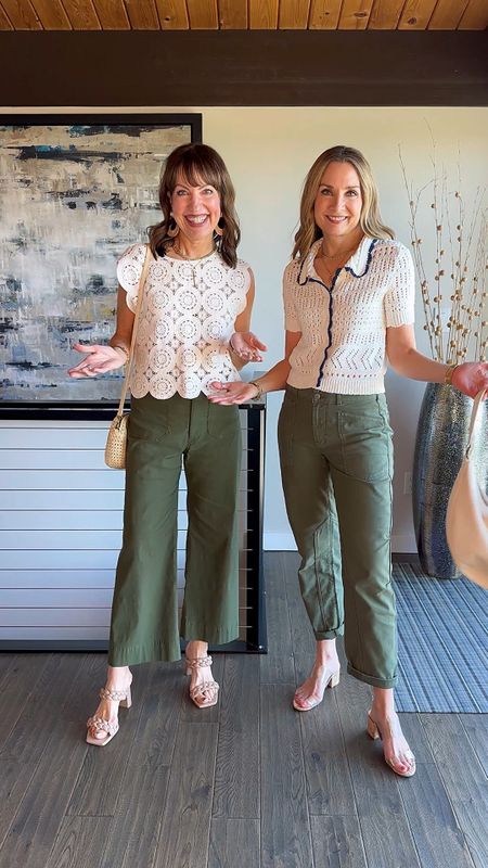 A Spring trend we’re loving… CROCHET!🧶🧶
The crochet trend adds texture and visual interest to these casual pieces! We love it in these cute tops, and it’s so fun in Julie’s unique pants and my sundress! It adds an unexpected element to our outfits, and we’re loving it! How do you feel about the crochet trend??🤔
HOW TO SHOP:🛍️🛍️
- Comment “links” for outfit links sent to your inbox
- Click the link in our bio to shop from the LTK app or from our website Lastseenwearing.com!
- Links will be in our stories!

Crochet tops, crochet dress, crochet pants, Abercrombie, Anthropologie, Dolce Vita, Schutz, cardigan, Splendid, sundress

#LTKstyletip #LTKover40 #LTKVideo