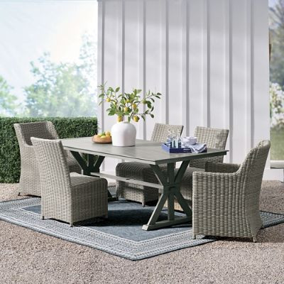 Montville Outdoor Dining Table, 84" | Grandin Road | Grandin Road