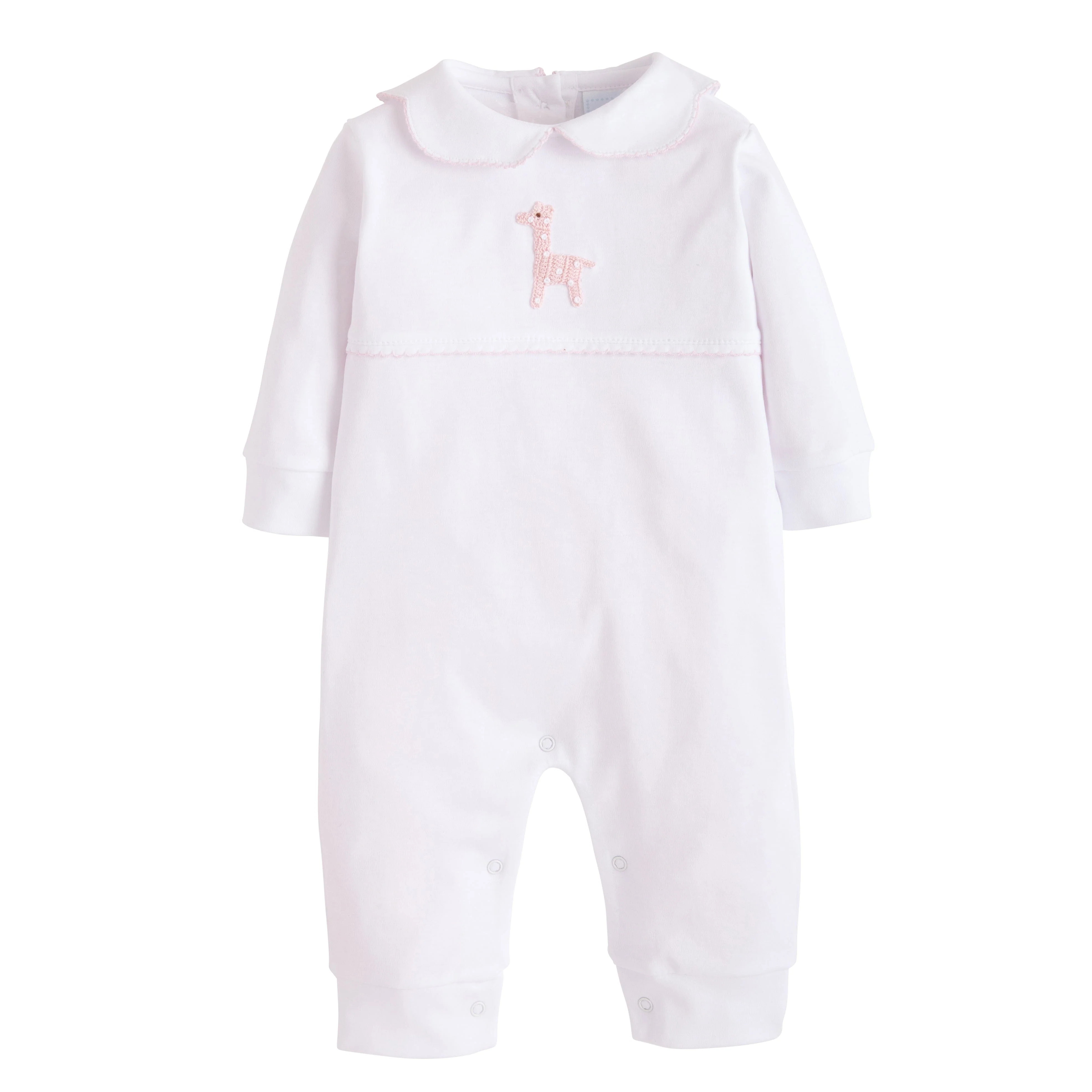 Baby Girl Giraffe Clothes - Crochet Playsuit | Little English