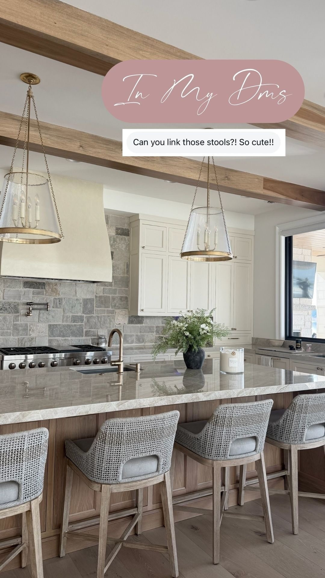 Minimalistic wicker back barstools that are the perfect neutral 

#LTKHome #LTKdayinmylife