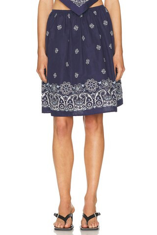Miu Miu Skirt in Navy | FWRD 