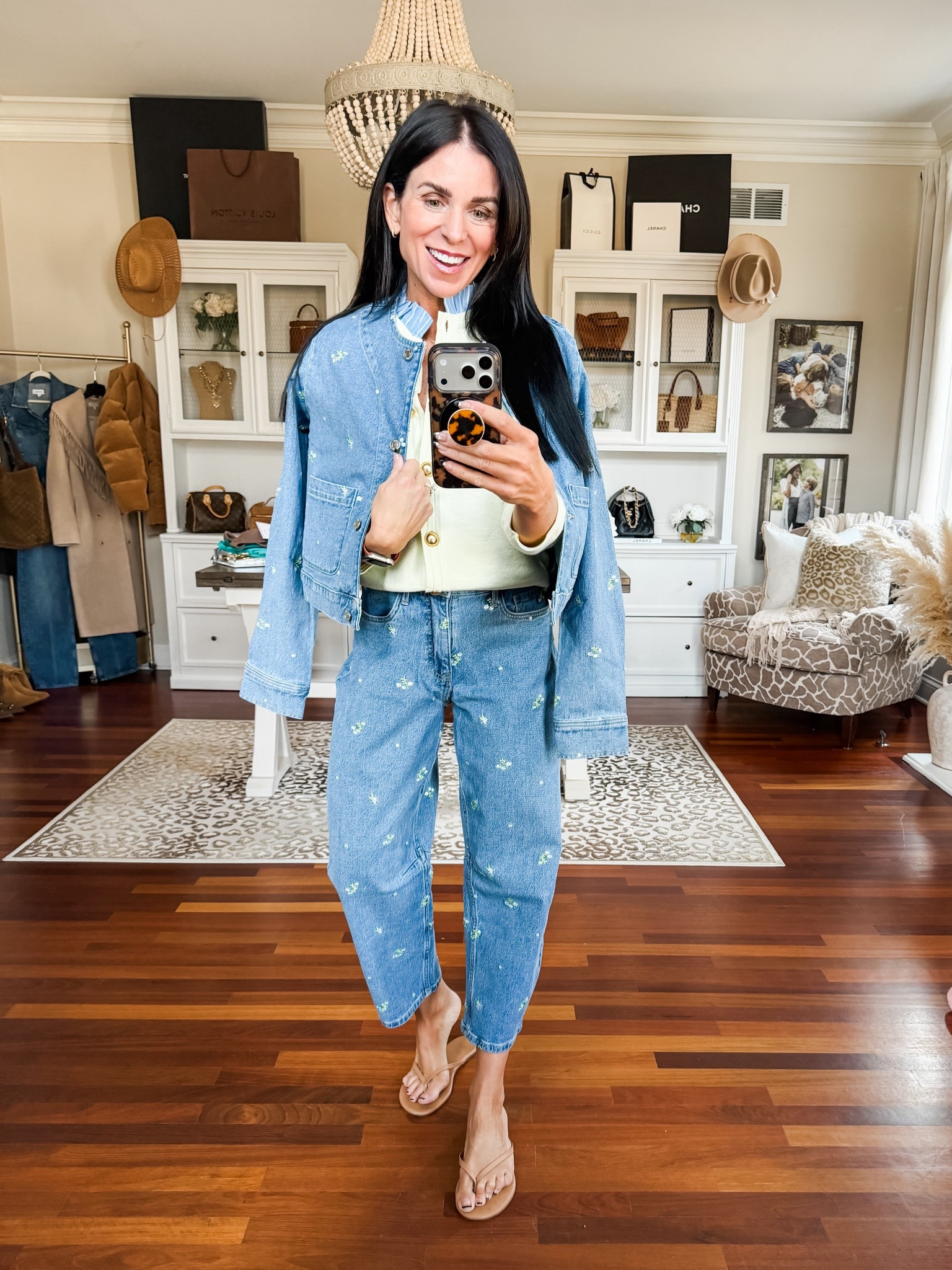 Such a cute denim set
0 jeans 
Medium jacket 

#LTKmomlife #LTKootd #LTKSpringSale