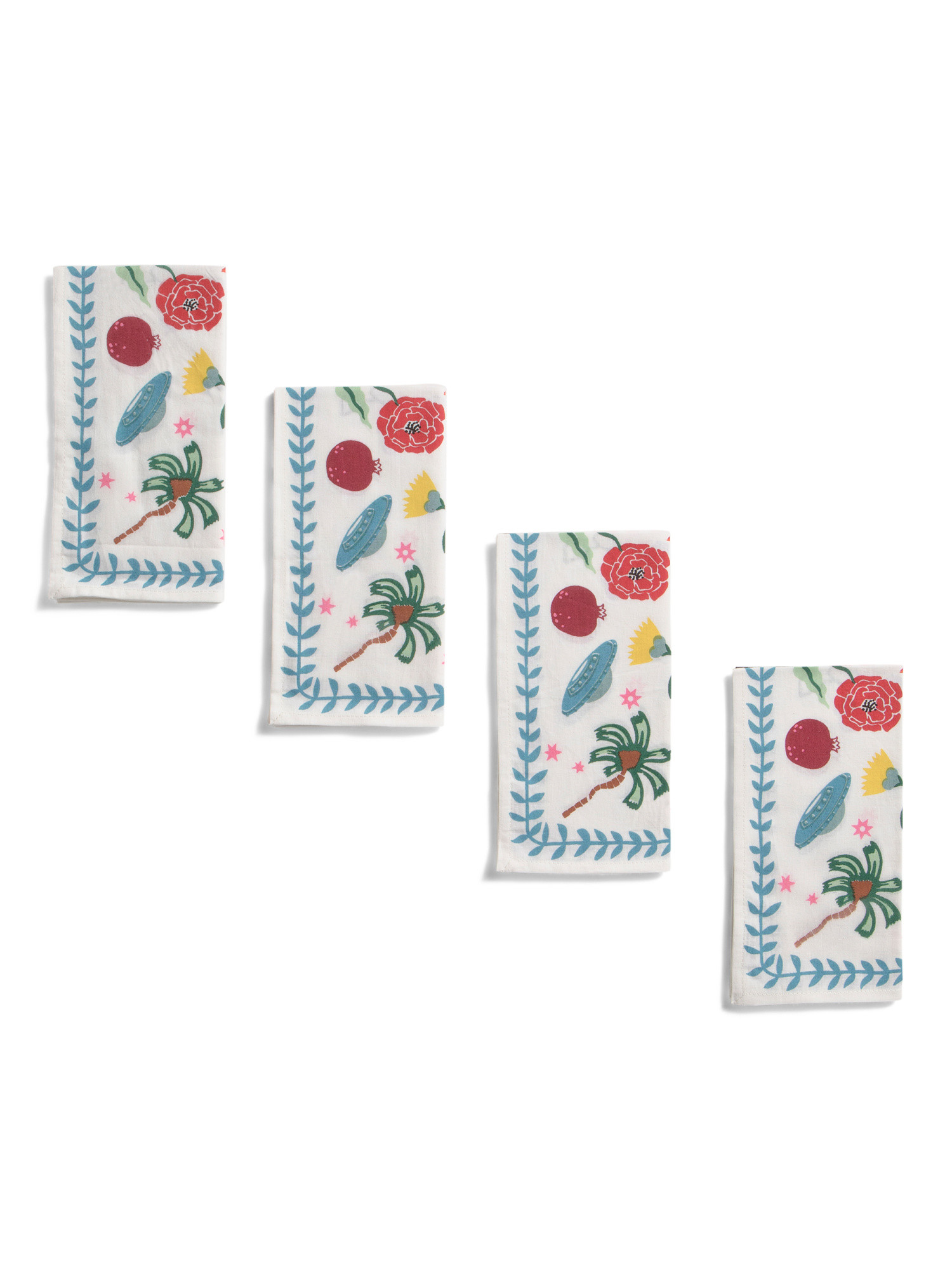Set Of 4 Handmade Nammos Napkins | TJ Maxx