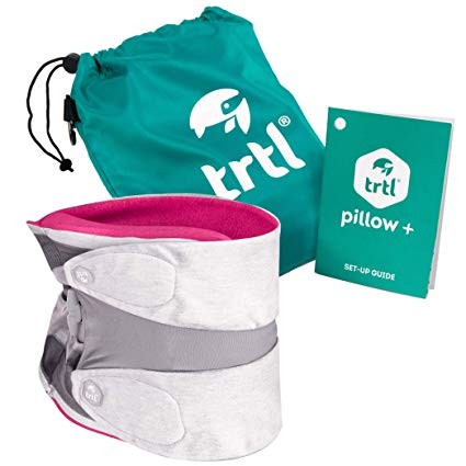 trtl Pillow Plus, Travel Pillow - Fully Adjustable Neck Pillow for Airplane Travel, Car, Bus and ... | Amazon (US)
