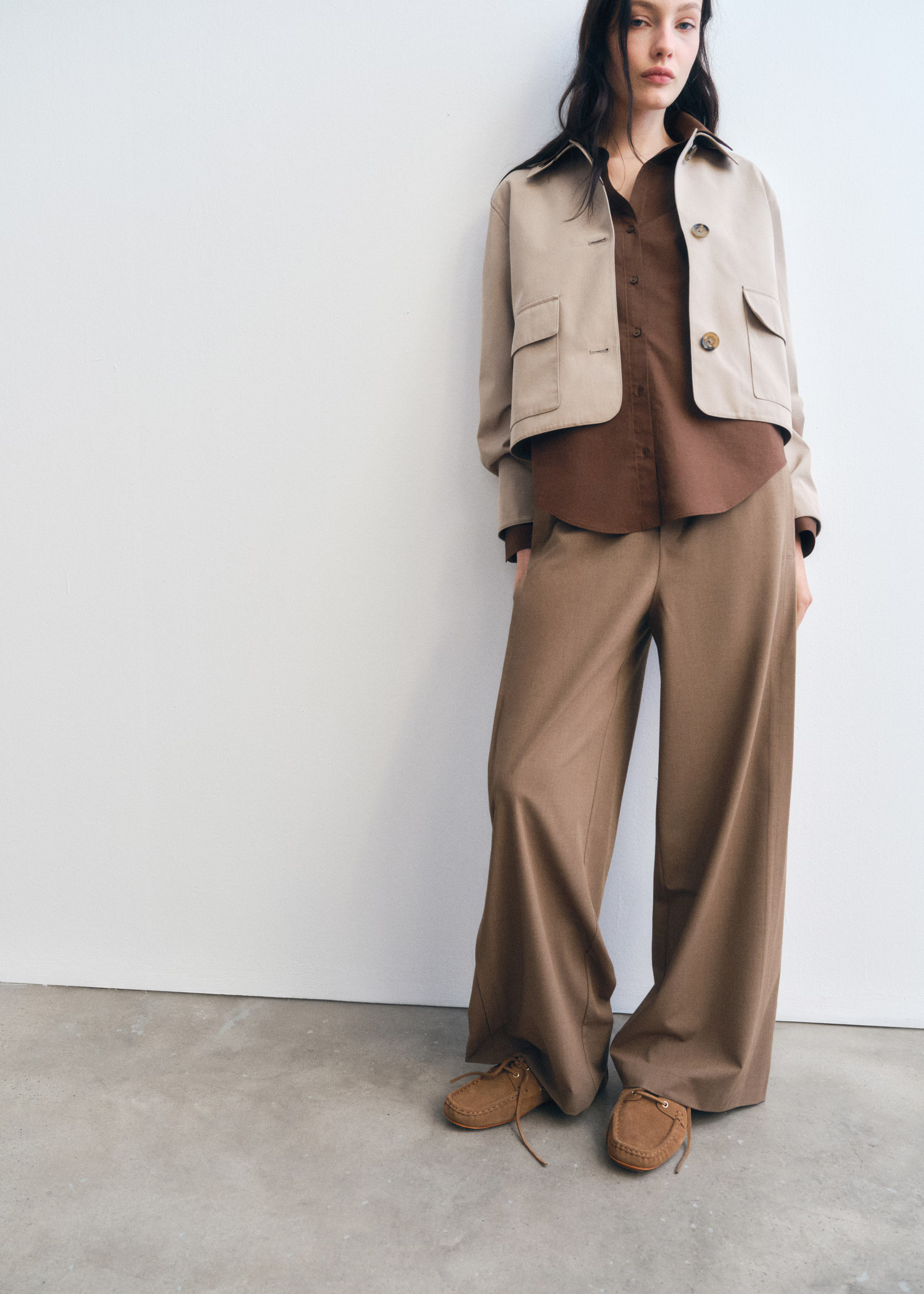 Suede boat shoes with laces - Women | MANGO USA | Mango (US/MX/AU)