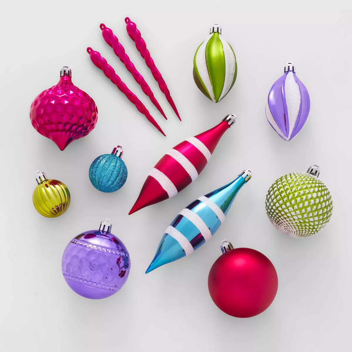 Shatter-Resistant Plastic Christmas Tree Ornament Set 40pc - Wondershop™ | Target