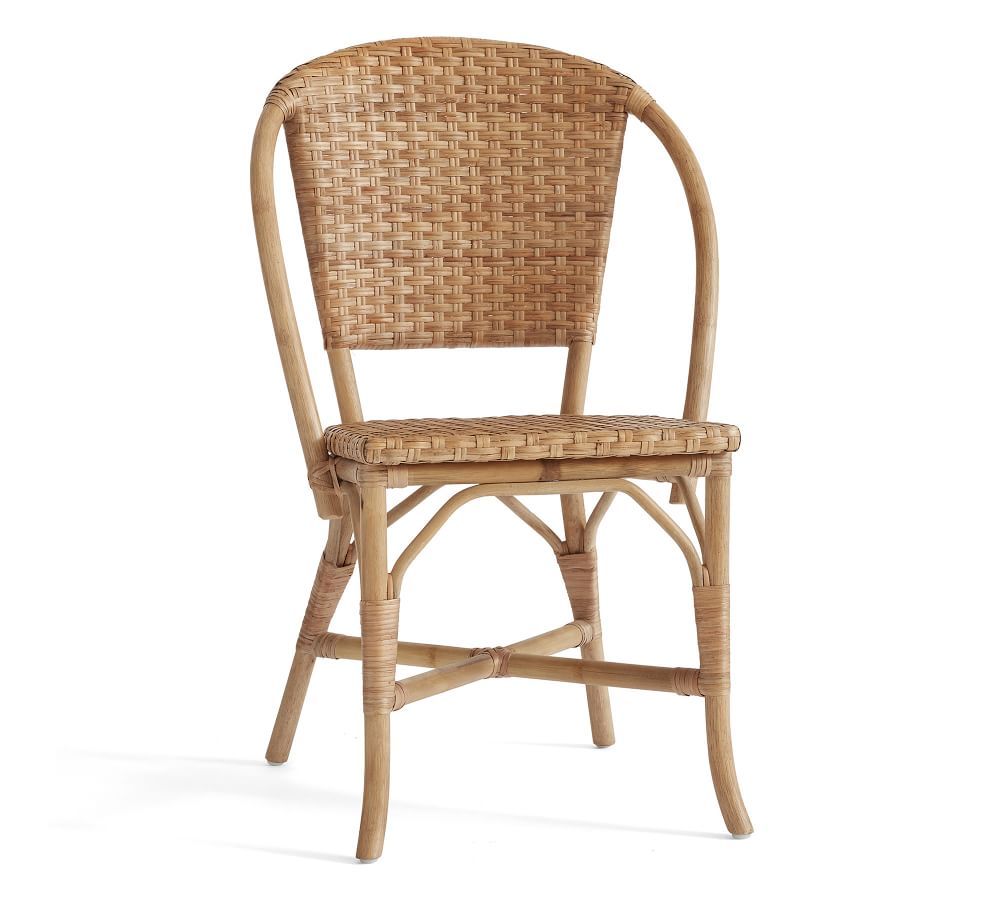 Parisian Woven Rattan Dining Chair, Natural | Pottery Barn (US)