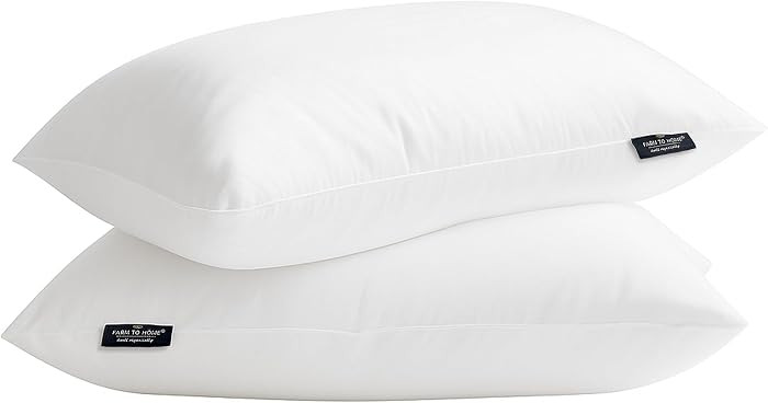 Farm To Home 100% Organic Cotton Cover Bed Pillows King Size Set of 2 | Amazon (US)