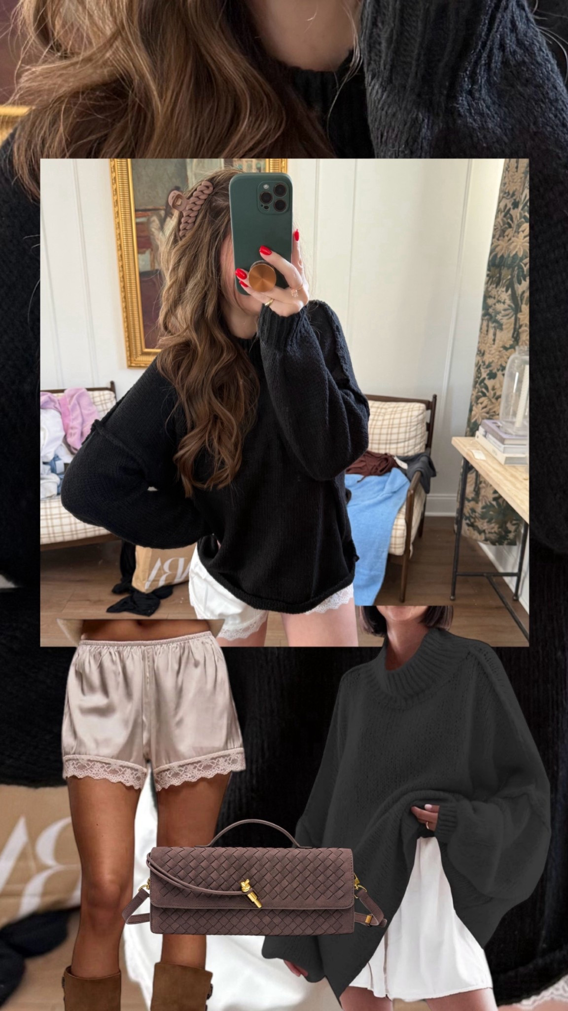 Sweater + Shorts run true to size 🖤

#LTKgrwm #LTKootd #LTKU