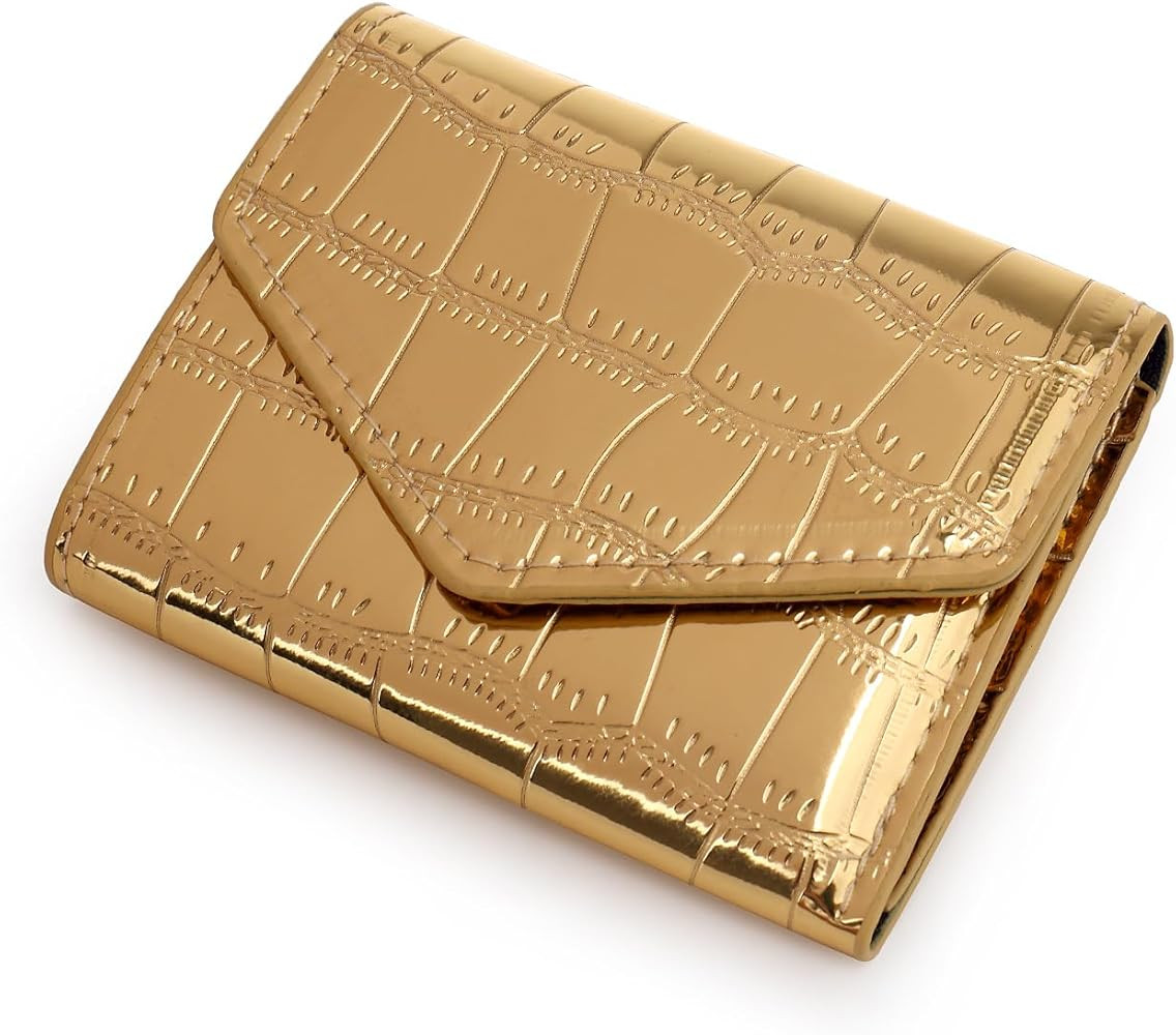 Small Wallet for Women，Ultra Slim Pu Leather Credit Card Holder Clutch Wallets for Women | Amazon (US)