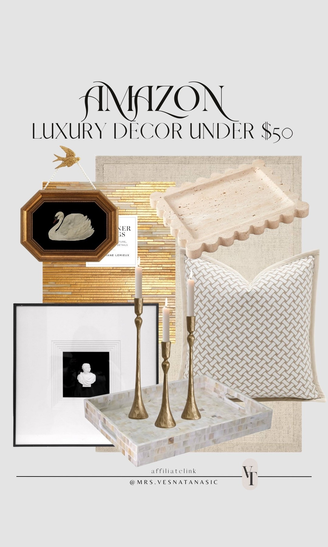 Amazon home luxury decor finds under $50! 

@amazon @amazonhome #amazonhome #amazonfinds #amazon #founditonamazon #luxury #homedecor #livingroom #neutralhome #under50 #designerinspired 

#LTKFindsUnder50 #LTKHome #LTKSaleAlert