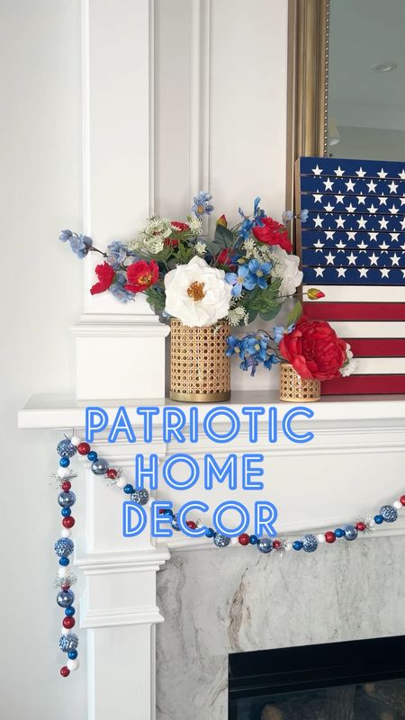 Sprucing up the mantle to get ready for the 4th! I love the statement the flag makes and it’s 50% off!  #patriotic #july4th #homedecor

#LTKSeasonal #LTKunder50 #LTKhome
