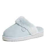 Dearfoams Women's Fireside Sydney Shearling Fur Indoor/Outdoor Scuff Slipper with Wide Widths | Amazon (US)