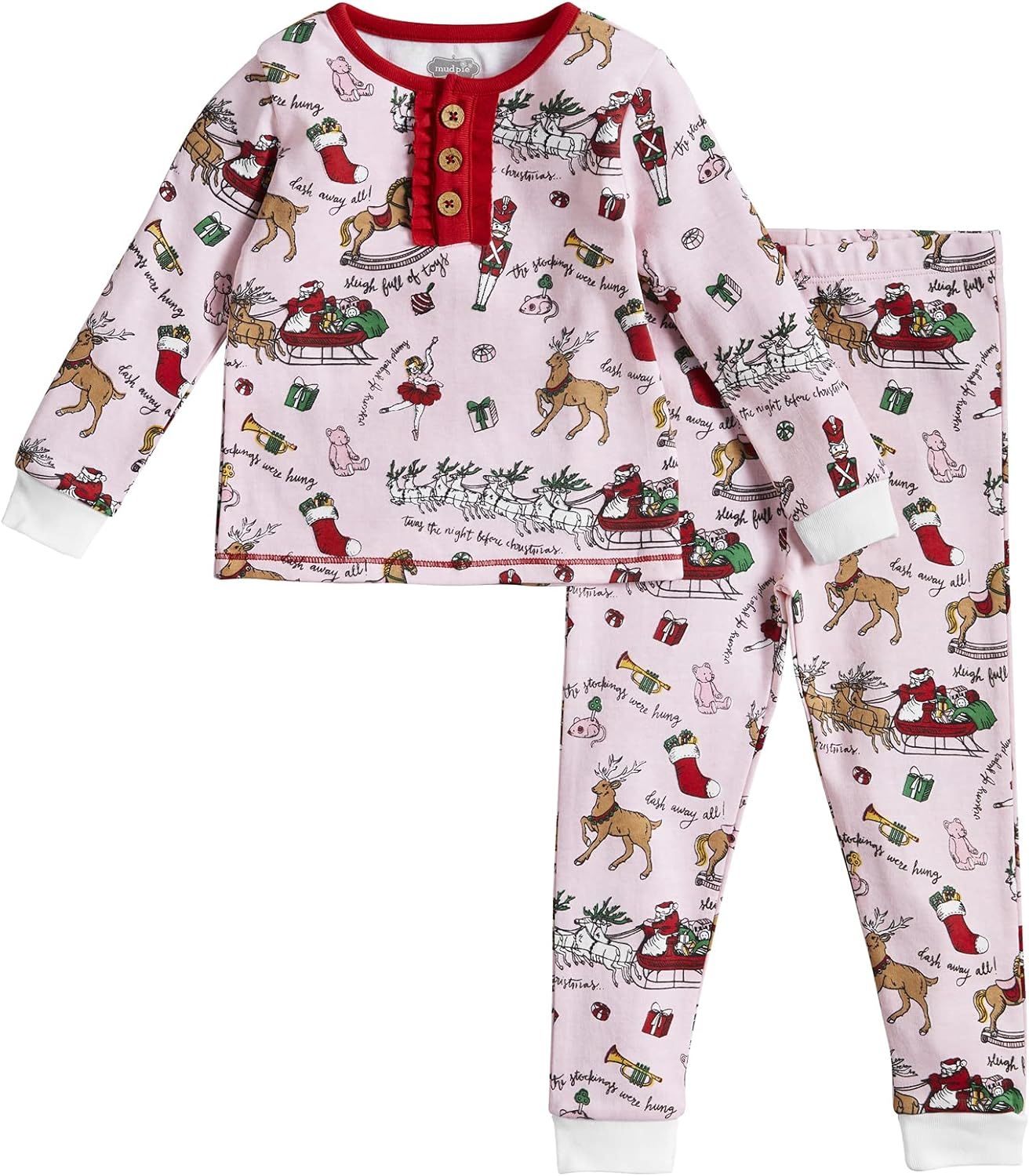 Mud Pie Night Before Christmas Girl Pajamas | Amazon (US)
