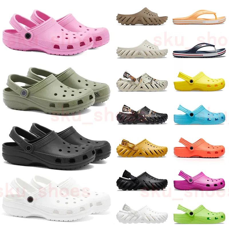 Designer Croc Sandals Clog croos echo slippers slides cros clogs kid adult Buckle classic flip fl... | DHGate