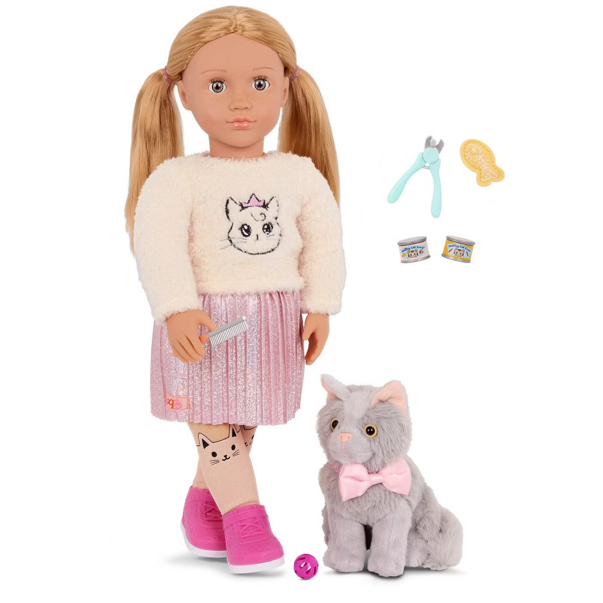 Our Generation Sheela & Sammy 18'' Pet and Kitten Doll | Target