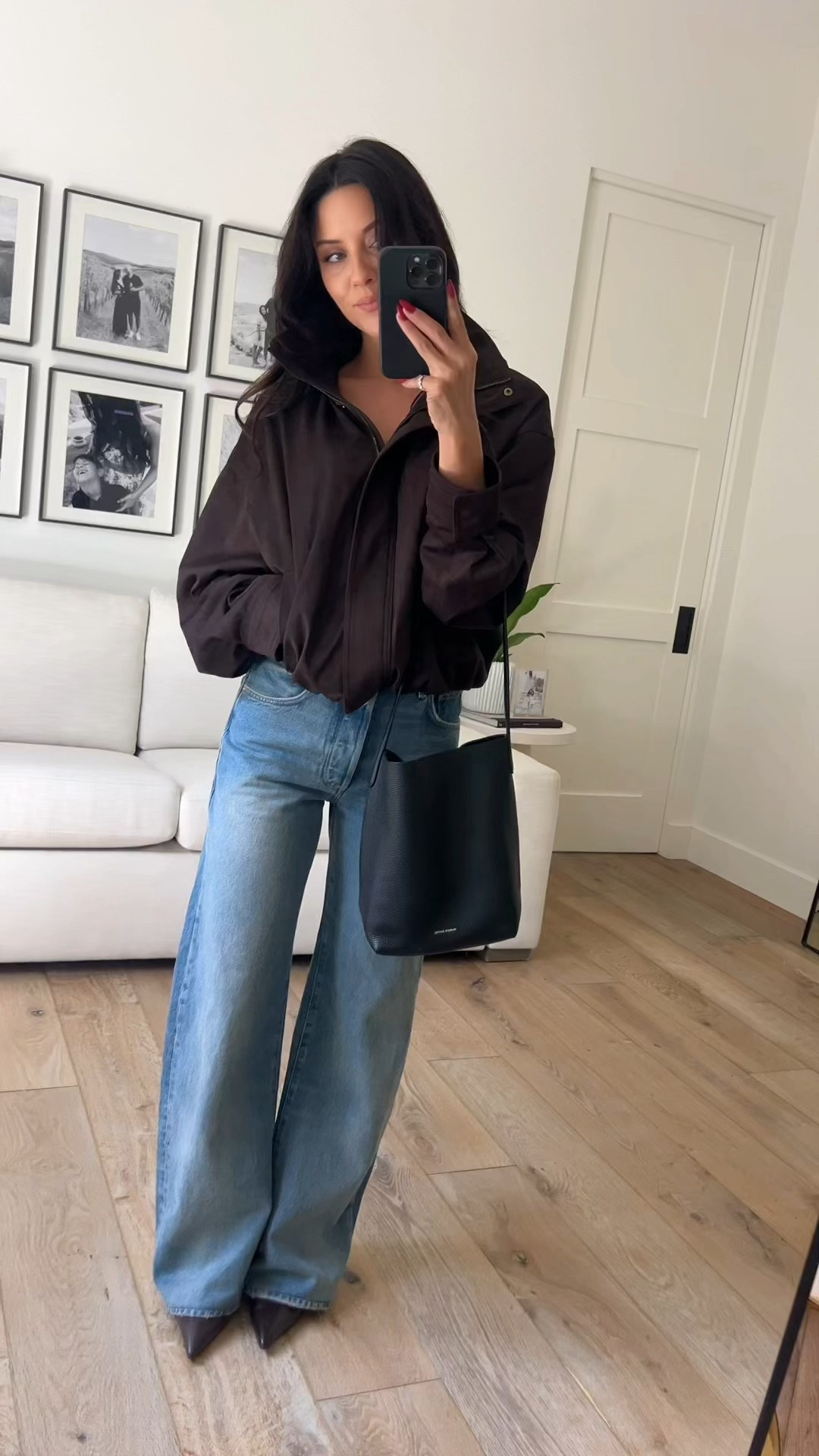 The $79 Zara bomber jacket you need in your life. This one is perfect.🙌🏼 also linking my jeans. They have a slight barrel vibe to them. I had to size down. I’m usually a 24 or 25 and I wear a size 23 and so definitely recommend going down one size.

#LTKStyleTip #LTKFindsUnder100 #LTKOver40