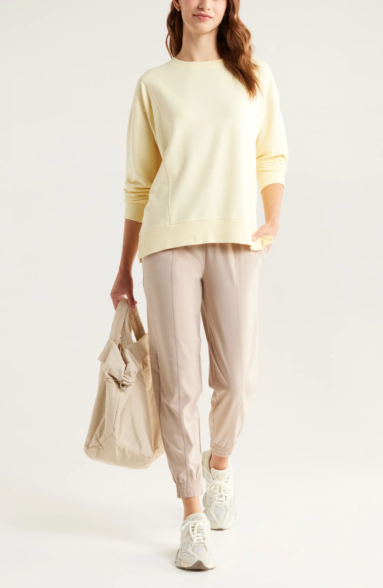 Zella Luxe French Terry Sweatshirt | Nordstrom | Nordstrom