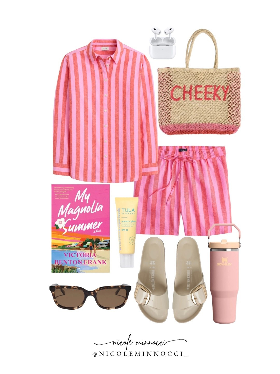 Resort wear style from the beach/pool to lunch! 

Matching linen set, beach read, beach bag, mineral spf, sandals

#LTKselfcare #LTKSwim #LTKSeasonal