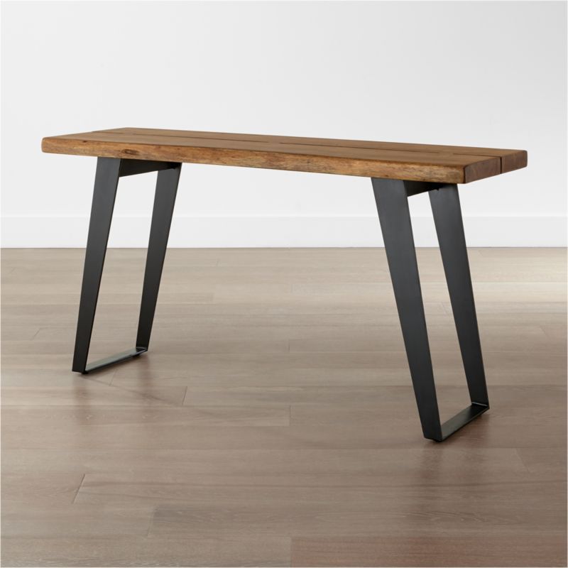 Yukon Natural Console Table + Reviews | Crate and Barrel | Crate & Barrel