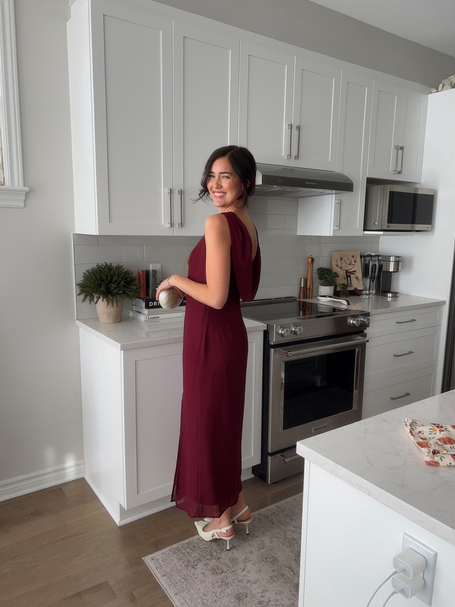 Dress size S (I tucked the straps into the dress)

#LTKHoliday #LTKFindsUnder100