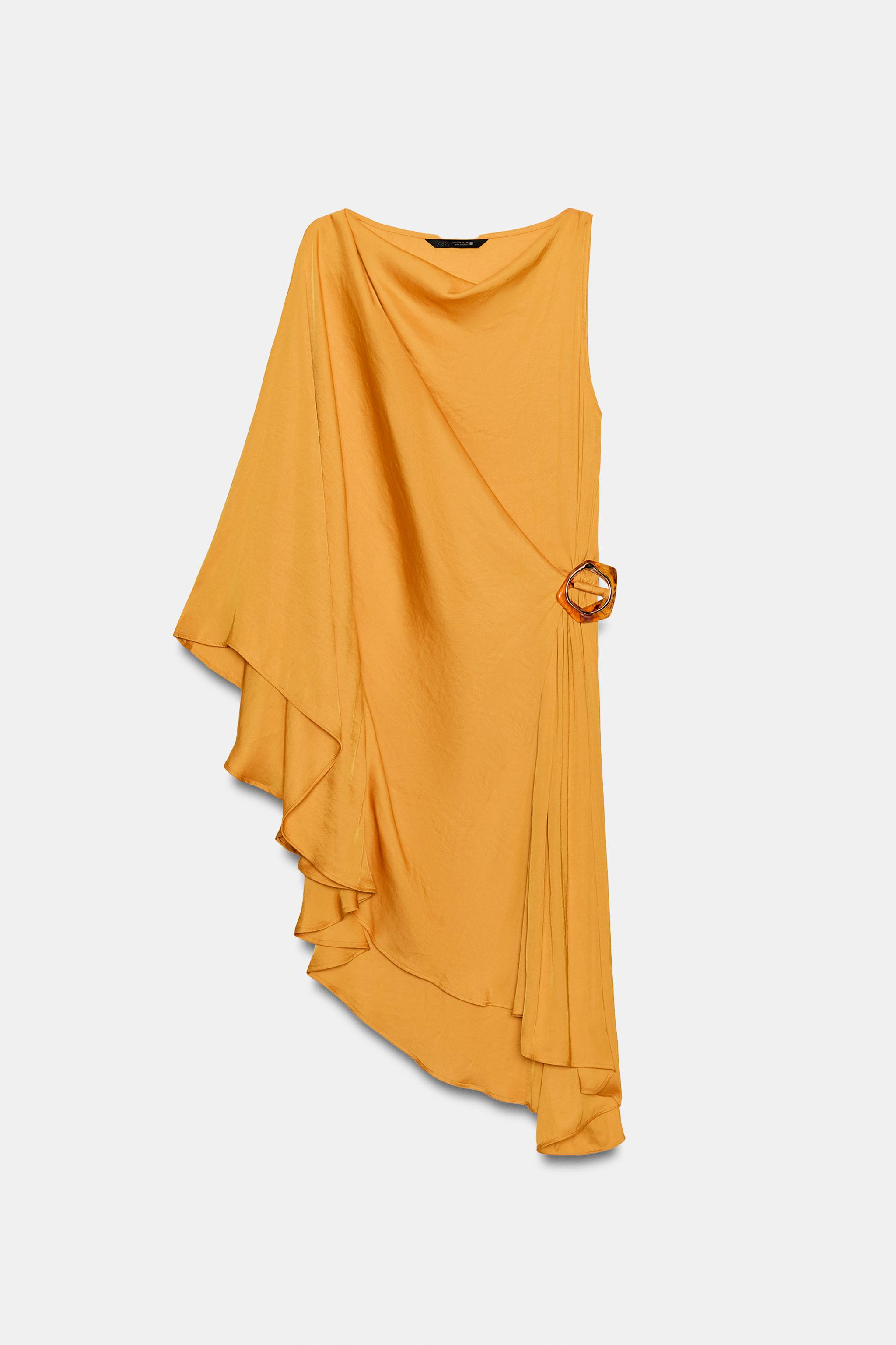 ASYMMETRIC BUCKLE DRESS | Zara US