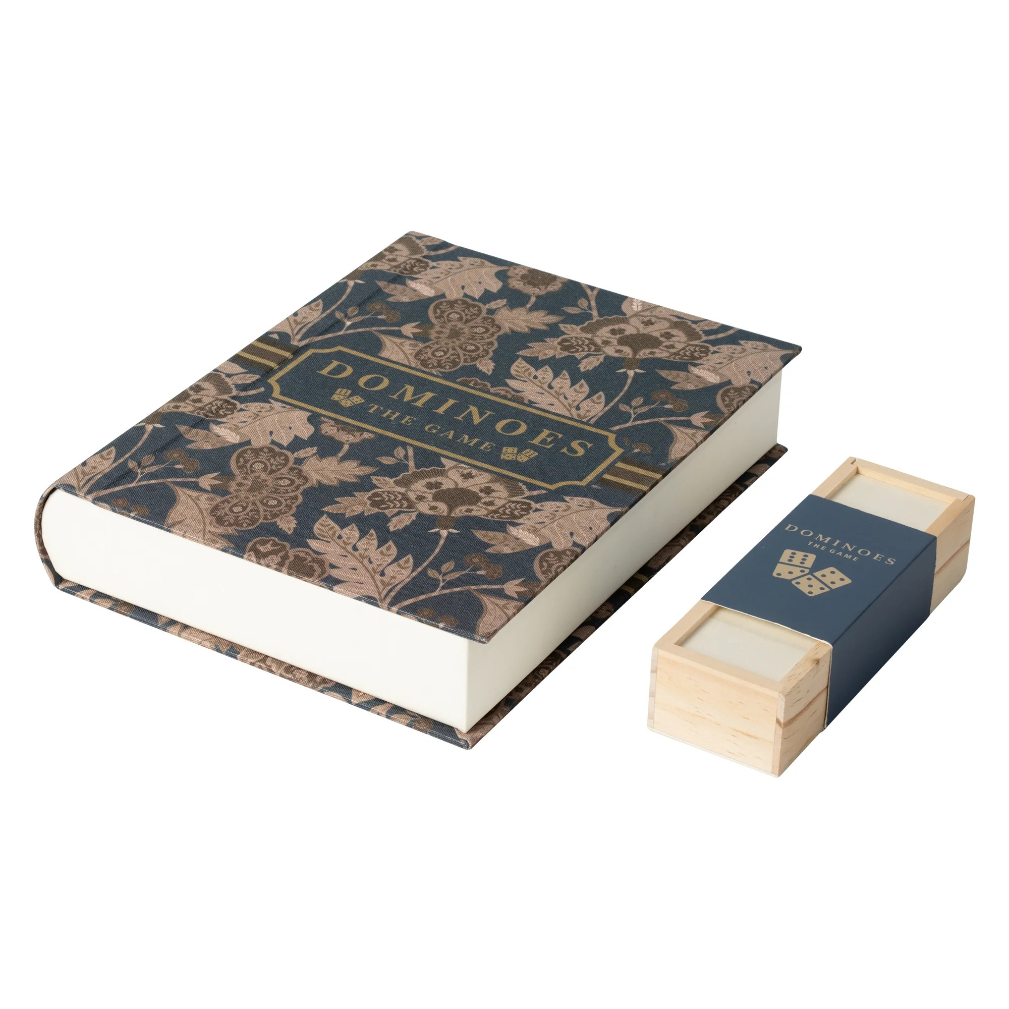 Home Décor Collection Sterling & Noble Home Blue Floral Dominoes Game Set Book | Walmart (US)