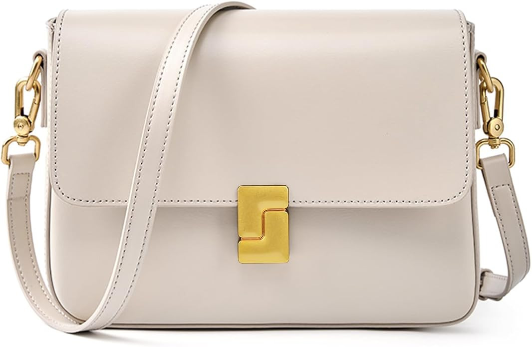 Shoulder Bags for Women, Leather Crossbody Purses Vintage Handbags-Adjustable Strap Leather Cross... | Amazon (US)