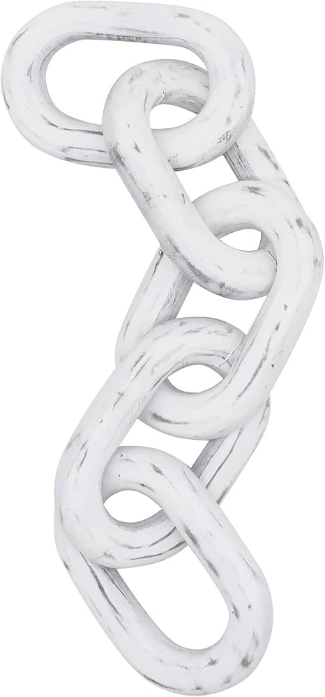 CVHOMEDECO. Rustic Wood Chain Link Decor Farmhouse Hand Carved Wood Link for Home, Wall, Table or... | Amazon (US)