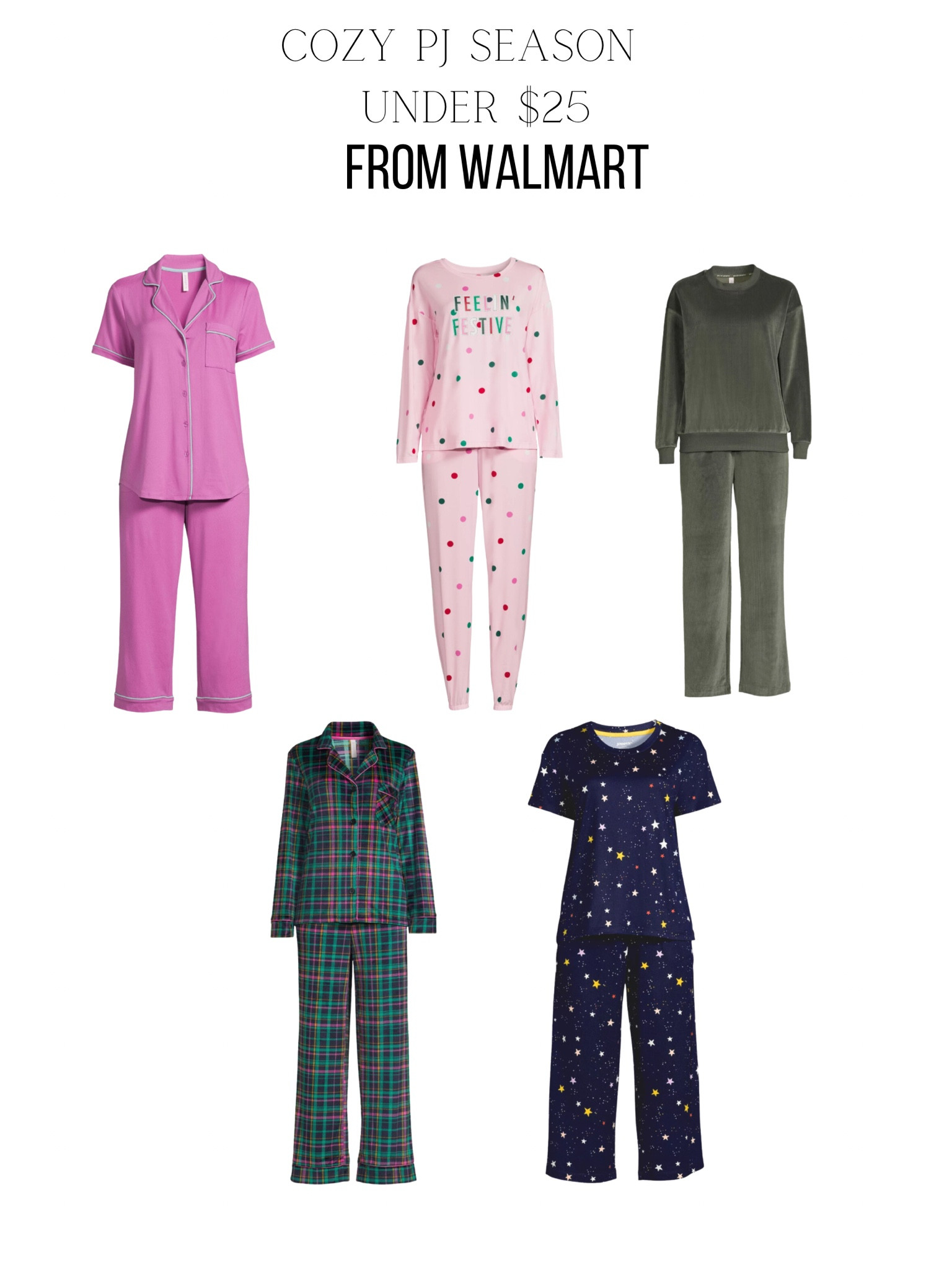 Cozy PJ Season under $25 from  @walmart  #walmartfashion #walmartpartner #walmart #ad #IYWYK

#LTKhome #LTKfamily #LTKHoliday