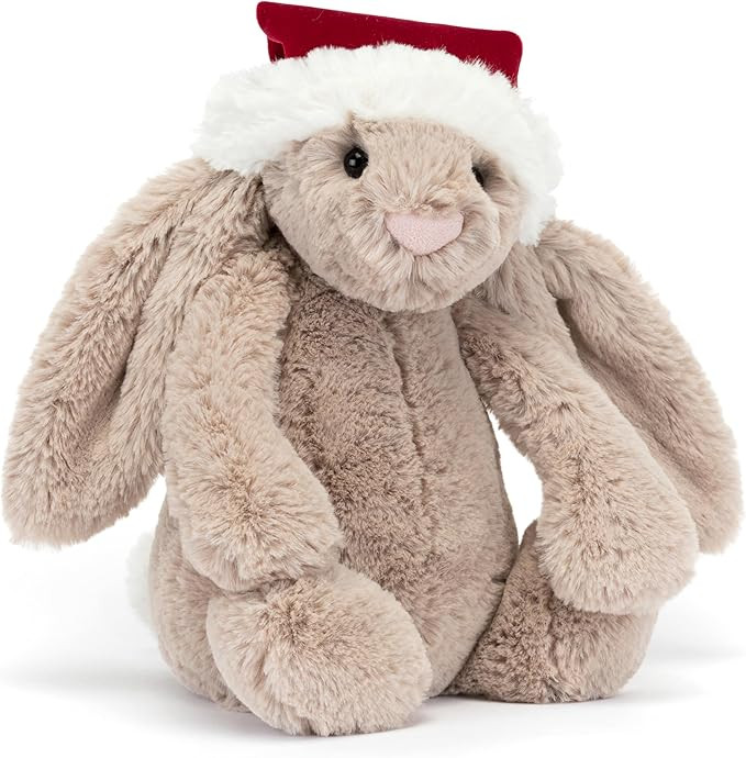 Jellycat Bashful Christmas Bunny Stuffed Animal, Medium 12 inches | Rabbit & Bunny Plush Toy | Cl... | Amazon (US)