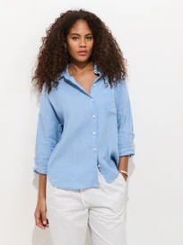 The Jo Shirt In Linen | Alex Mill