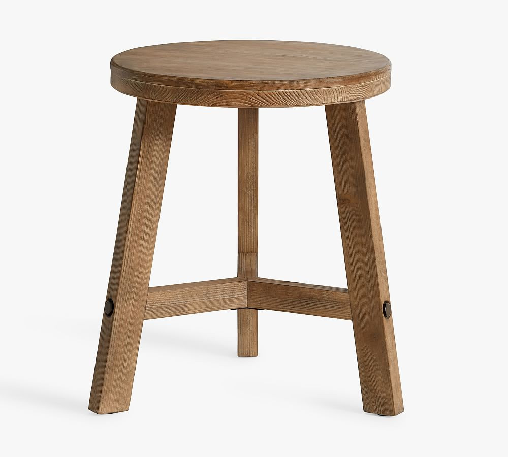Rustic Farmhouse Round Side Table (23.5") | Pottery Barn (US)