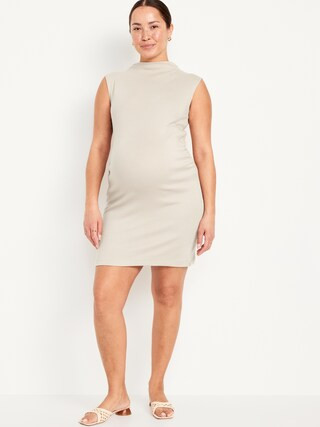 Maternity Mock Neck Mini Dress | Old Navy (US)