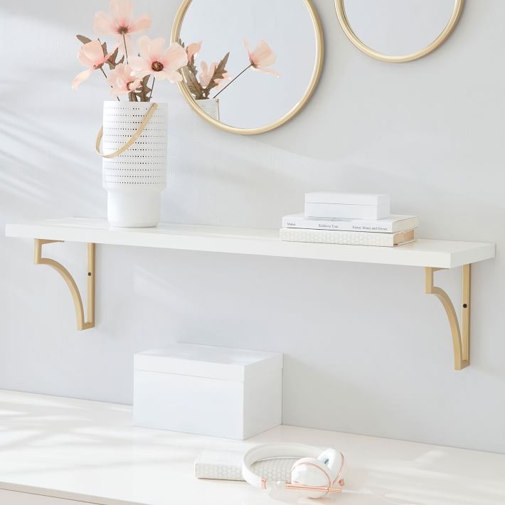 Scalloped Wall Shelves | Pottery Barn Teen | Pottery Barn Teen