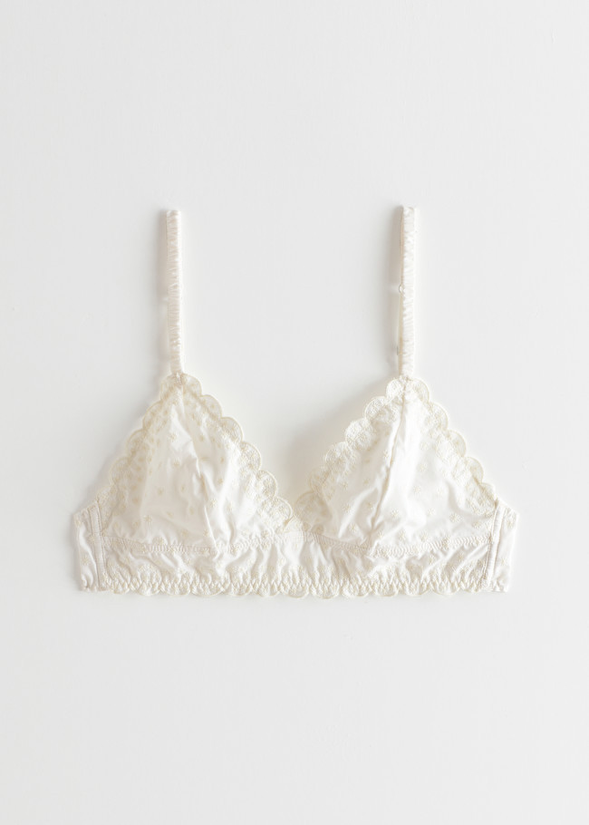 Eyelet Embroidered Soft Bra | & Other Stories (EU + UK)