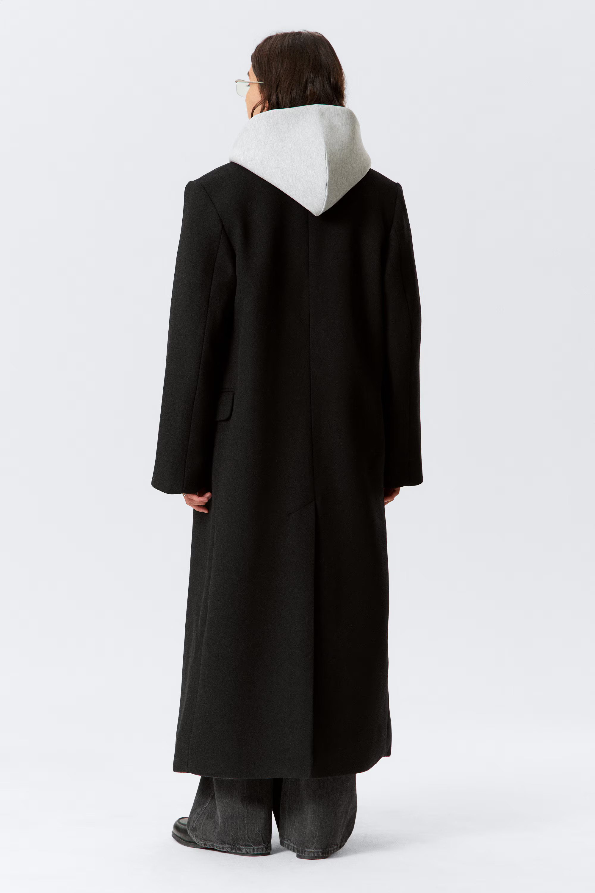 Oversized Double-Breasted Wool-Blend Coat | Weekday